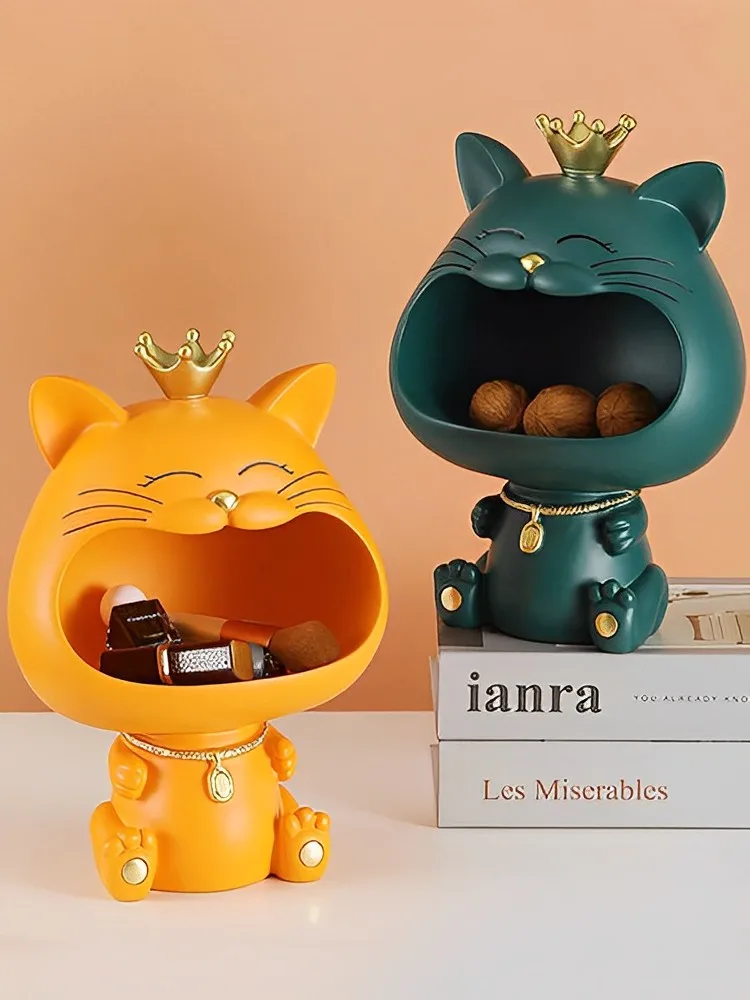 Cute Cats Figurine Lucky Cat Key Storage Resin Ornaments Entry Porch Home Living Room Desktop Decoration Candy Sundries Storage
Cute Cats Figurine Lucky Cat Key Storage Resin Ornaments Entry Porch Home Living Room Desktop Decoration Candy Sundries Storage
