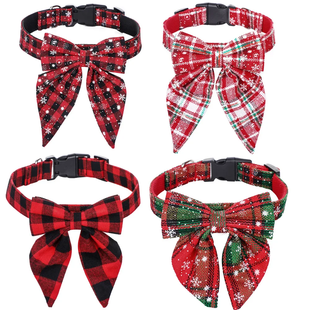 Cotton Christmas Snowflake Bow Dog Collars Puppy Pet Dog Accessories Dog Collar for Small Large Dogs 
Cotton Christmas Snowflake Bow Dog Collars Puppy Pet Dog Accessories Dog Collar for Small Large Dogs
