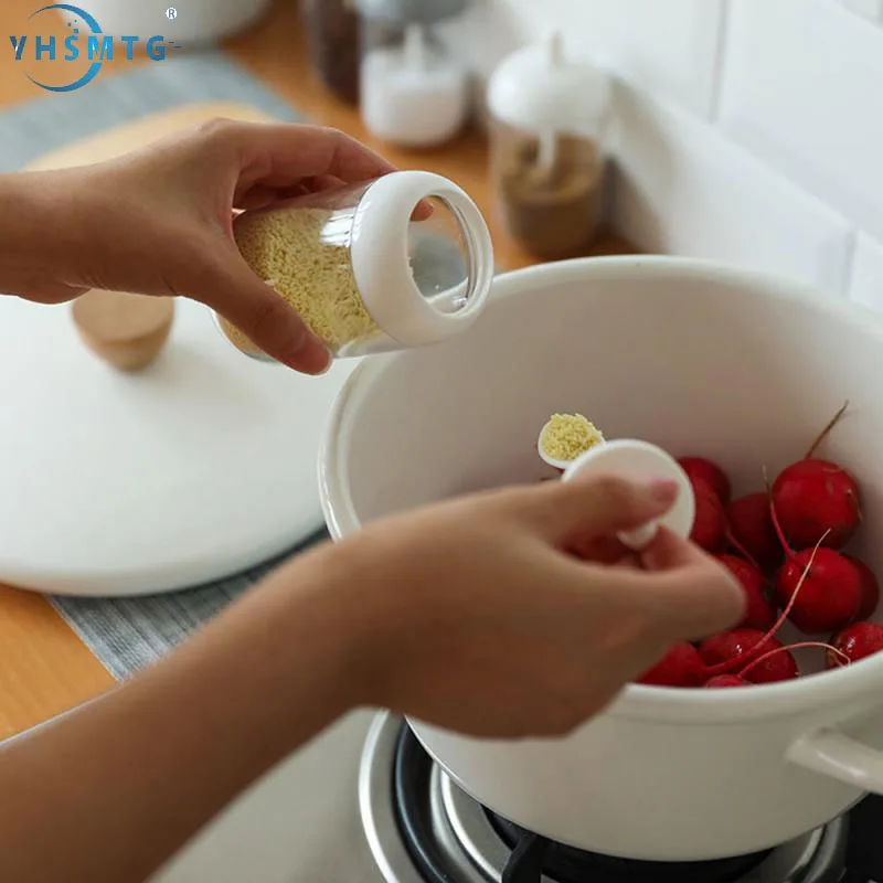 Seasoning Bottle Kitchen Glass Salt and Pepper Shakers Sugar Jar Spoon Kitchen Supplies for Pepper Powder Herb Spice Jars Tools
Seasoning Bottle Kitchen Glass Salt and Pepper Shakers Sugar Jar Spoon Kitchen Supplies for Pepper Powder Herb Spice Jars Tools