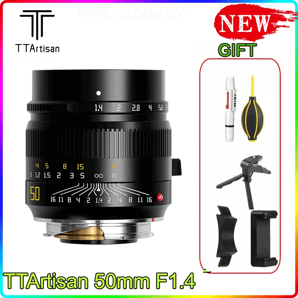 

TTartisan M 50mm F1.4 ASPH Camera Lens for Leica M Mount MF Large Aperture Lens For M6 M7 M8 M9 M9P M10 M262 M240 M10P M10M M10R