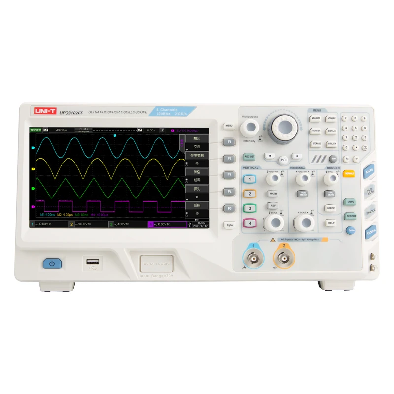 

UNI-T UPO3102CS 2.5GS/s USB Interface High Stable 2 Channels 100MHz Digital Oscilloscope