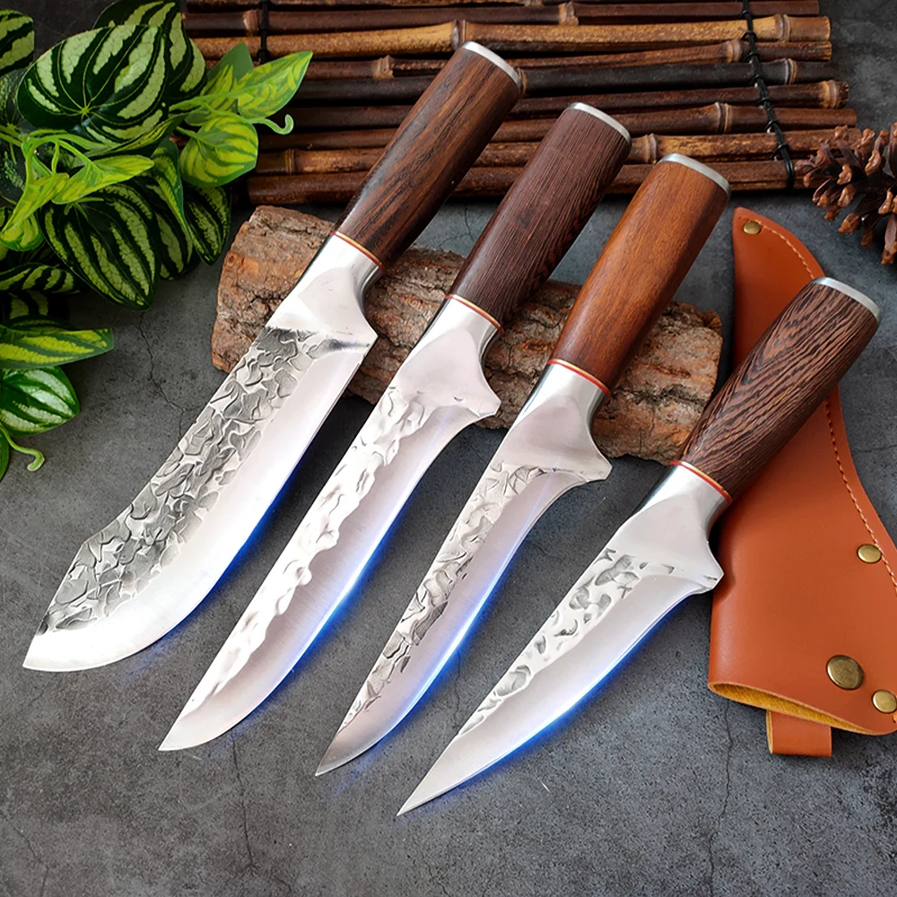 Chef Knife 1-4PCS Kitchen Knife 5CR15 Professional Boning Knife Forged Steel Outdoor Hunting Cleaver Knife for Meat Vegetables
Chef Knife 1-4PCS Kitchen Knife 5CR15 Professional Boning Knife Forged Steel Outdoor Hunting Cleaver Knife for Meat Vegetables