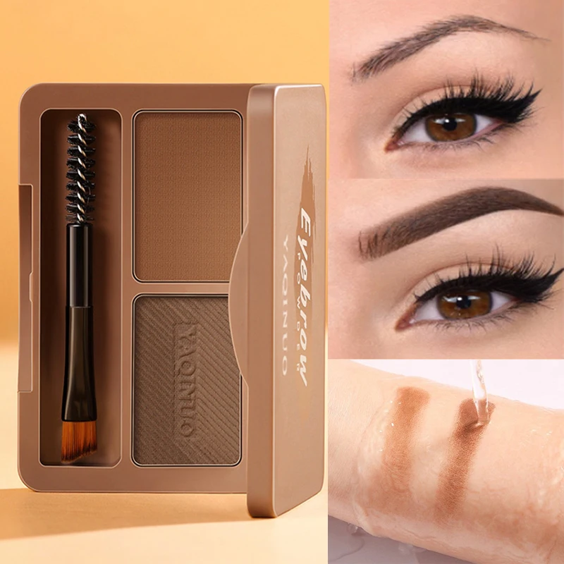 Double Color Eyebrow Powder Palette with Brush Waterproof Sweatproof Natural No Marking Eyebrow Powder Create Longlasting Makeup
Double Color Eyebrow Powder Palette with Brush Waterproof Sweatproof Natural No Marking Eyebrow Powder Create Longlasting Makeup