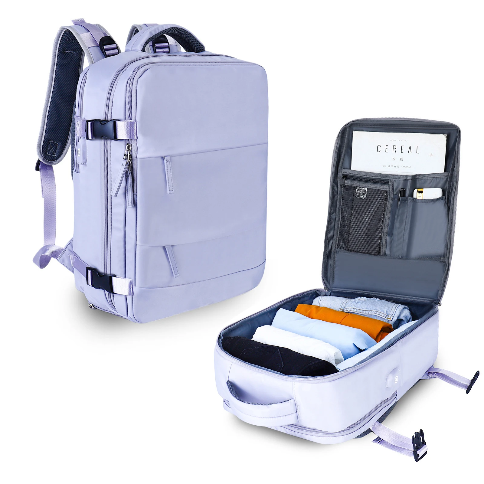 Airplane Luggage Women Bag Lightweight Notebook Backpack Bagpacks Casual Large Capacity Multi-function Travel Waterproof Women's
Airplane Luggage Women Bag Lightweight Notebook Backpack Bagpacks Casual Large Capacity Multi-function Travel Waterproof Women's
