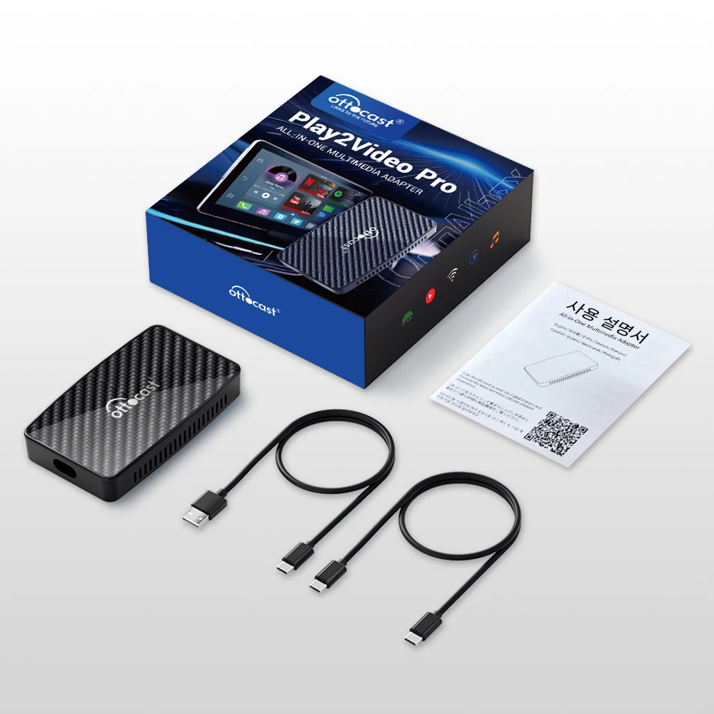 OTTOCAST Беспроводной адаптер CarPlay Android Auto Play2Video Pro Video Box Новые автомобильные аксессуары Wi-Fi для Youtube для Netflix
OTTOCAST Беспроводной адаптер CarPlay Android Auto Play2Video Pro Video Box Новые автомобильные аксессуары Wi-Fi для Youtube для Netflix