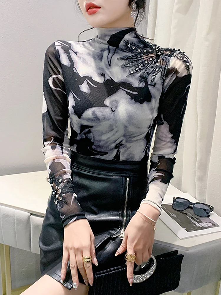 BOBOKATEER Clothes For Women Tops Fashion Vintage Print T Shirt Long Sleeve Top Femme High Neck Fitted Tshirts Camiseta Mujer
BOBOKATEER Clothes For Women Tops Fashion Vintage Print T Shirt Long Sleeve Top Femme High Neck Fitted Tshirts Camiseta Mujer