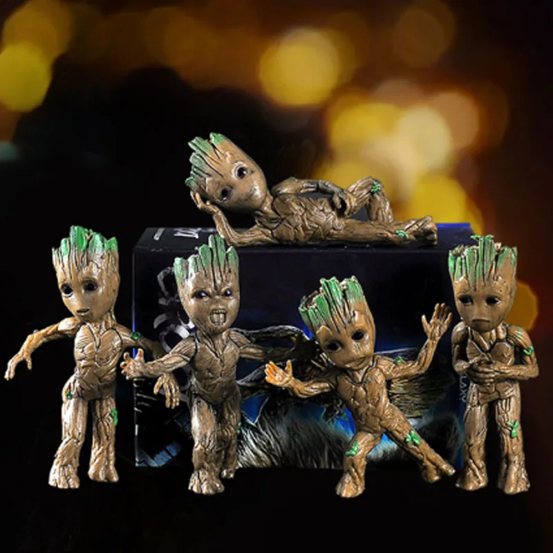 5 шт./компл. мини-игрушка Грут украшение для дома аксессуары миниатюрные детские подарки на день рождения Детская модель дерева
5 шт./компл. мини-игрушка Грут украшение для дома аксессуары миниатюрные детские подарки на день рождения Детская модель дерева