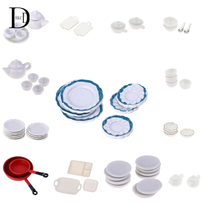 1/12 Dollhouse Miniature Accessories Mini Ceramic Food Plate Bowl Tea Cups Kitchen Disk Model Toys For Doll House Decoration
1/12 Dollhouse Miniature Accessories Mini Ceramic Food Plate Bowl Tea Cups Kitchen Disk Model Toys For Doll House Decoration