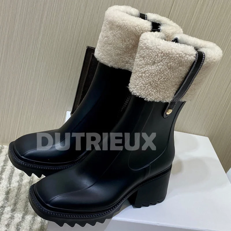 Женские ботинки для дождя, сезон осень-зима 2023, Новые короткие ботинки на толстой подошве с квадратным носком, простая универсальная женская обувь, бесплатная доставка
Женские ботинки для дождя, сезон осень-зима 2023, Новые короткие ботинки на толстой подошве с квадратным носком, простая универсальная женская обувь, бесплатная доставка