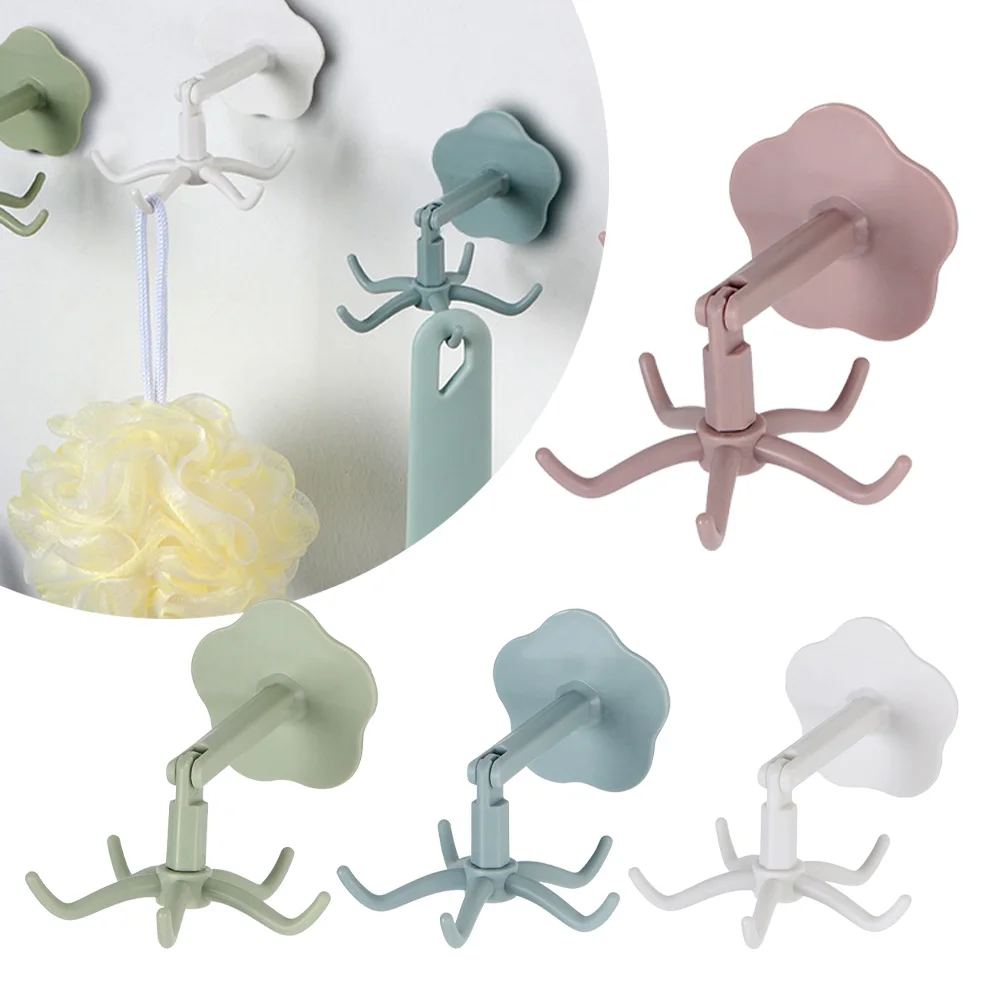 360 Rotating Utility Hooks Self-Adhesive Spatula Spoon Kitchen Utensils Storage Hook Hole-Free Wall Hanging 6-Claw Storage Rack
360 Rotating Utility Hooks Self-Adhesive Spatula Spoon Kitchen Utensils Storage Hook Hole-Free Wall Hanging 6-Claw Storage Rack