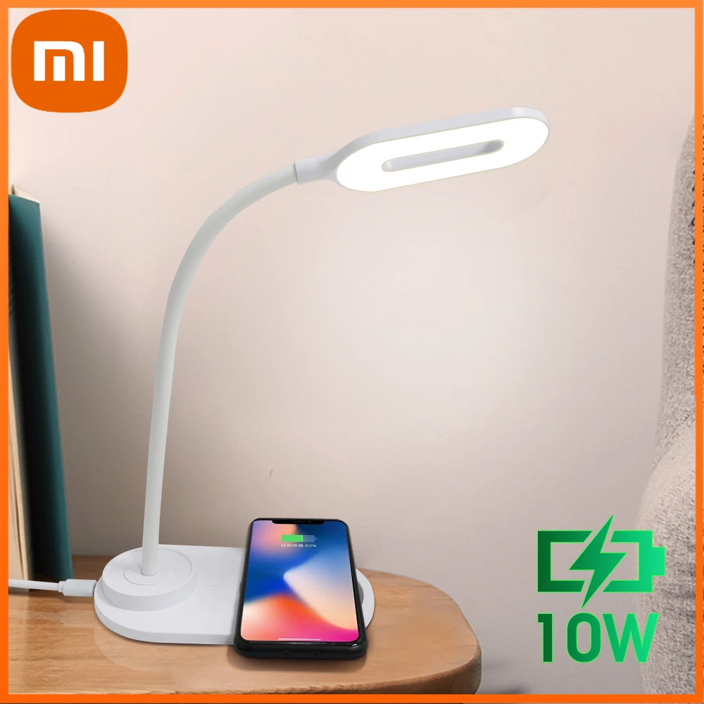 XIAOMI LED Table Desk Lamp 10W QI Quick Wireless Charging Portable Eye-Protection 360 Degree Flexible Touch Control Night Light
XIAOMI LED Table Desk Lamp 10W QI Quick Wireless Charging Portable Eye-Protection 360 Degree Flexible Touch Control Night Light