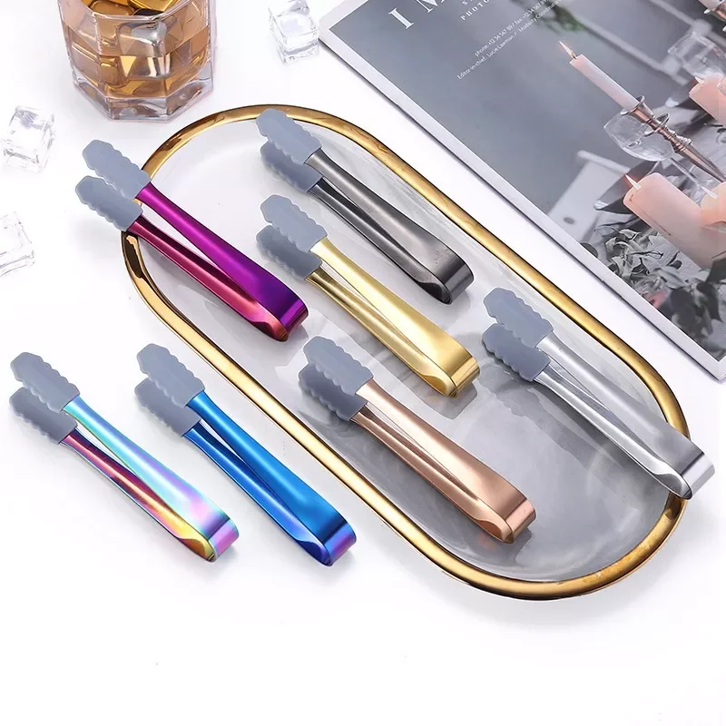 2022 Silicone Head Non-slip Creative Gilded Food Ice Tongs Kitchen Stuff BBQ Clips Tools
2022 Silicone Head Non-slip Creative Gilded Food Ice Tongs Kitchen Stuff BBQ Clips Tools