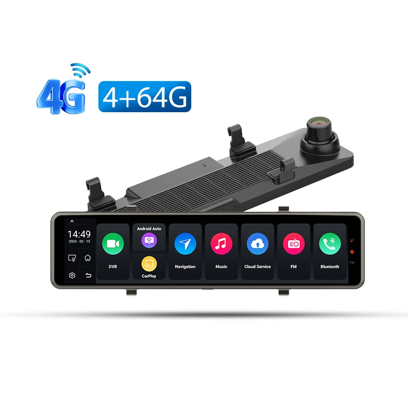 Car DVR Dash Cam 12Inch 4G Android 10.0 Rearview Mirror Camera 4G+64G 1080P Auto Video Recording WiFi GPS ADAS Dashcam DVRs
Car DVR Dash Cam 12Inch 4G Android 10.0 Rearview Mirror Camera 4G+64G 1080P Auto Video Recording WiFi GPS ADAS Dashcam DVRs
