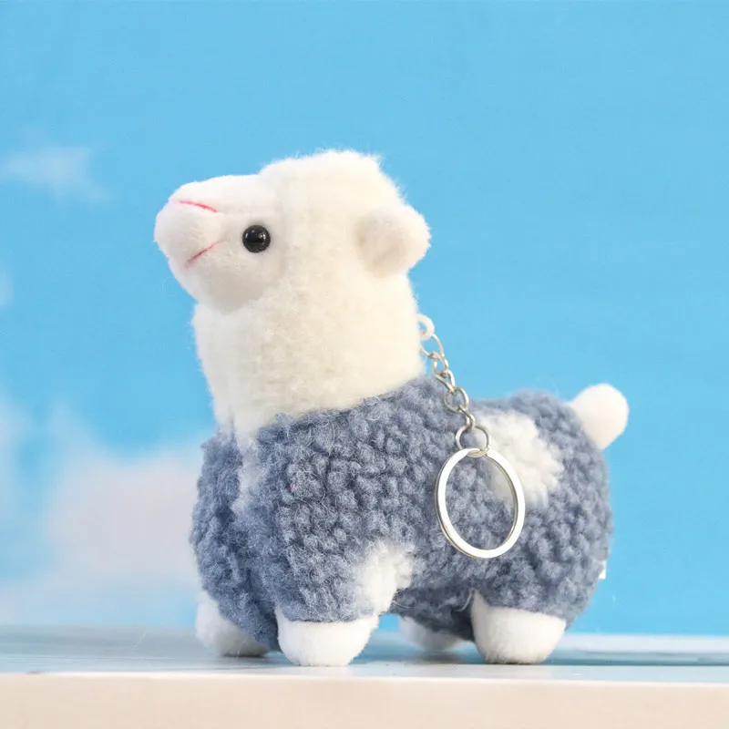

Милая миниатюрная альпака, улыбающаяся альпака, мягкая хлопковая игрушка-животное, плюшевая мягкая кукла, брелок, мультяшная сумка, подвеск...