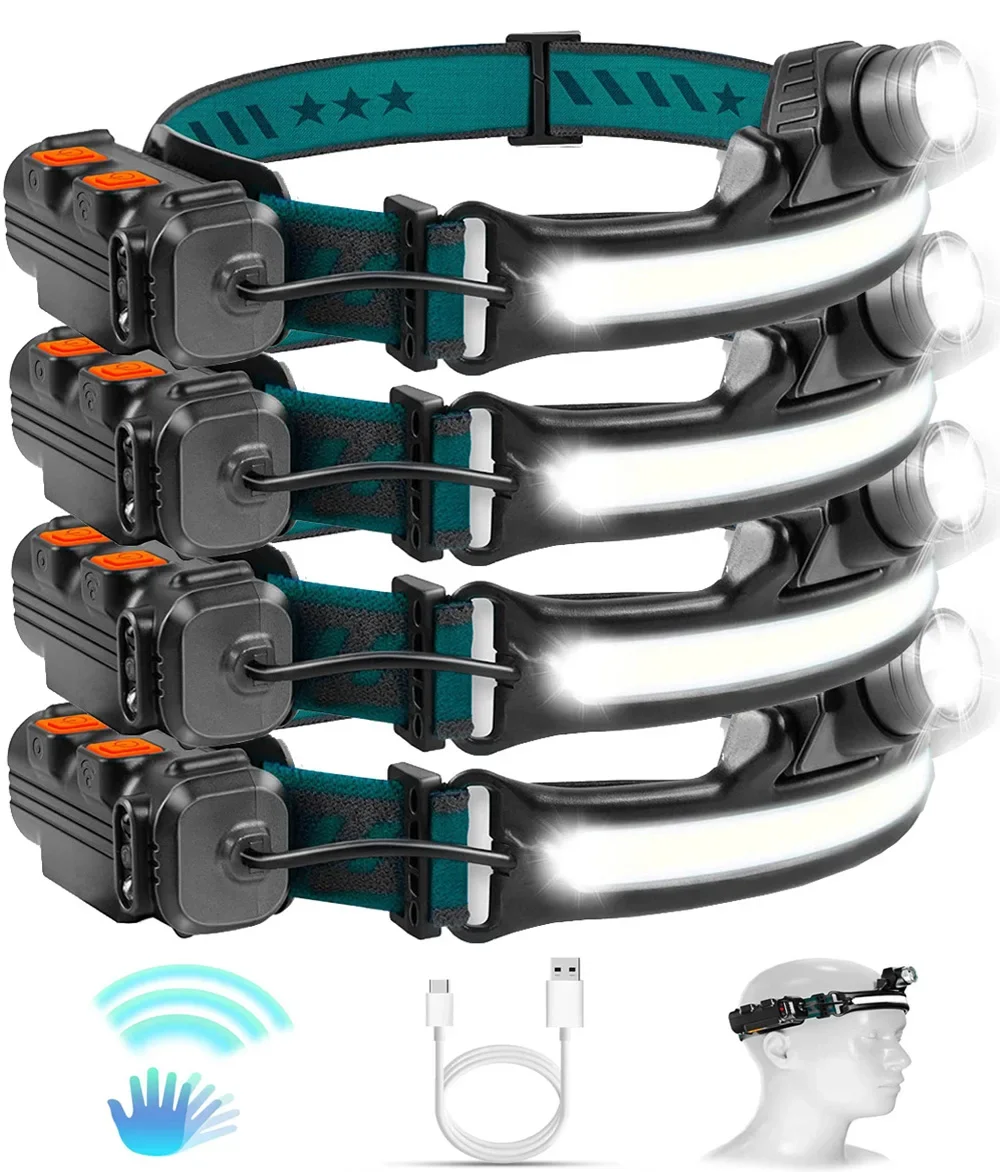 Headlamp XPG+COB LED Head Lamp with Built-in Battery Flashlight Multi-function USB Rechargeable 6 Modes
Headlamp XPG+COB LED Head Lamp with Built-in Battery Flashlight Multi-function USB Rechargeable 6 Modes