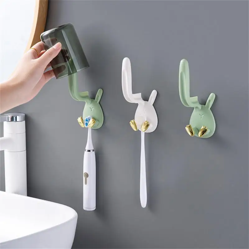 Cute Rabbit Toothbrush Cup Holder Perforation-free Toilet Mouthwash Cup Storage Toothbrush Home Shelf Wall-mounted Storage Rack
Cute Rabbit Toothbrush Cup Holder Perforation-free Toilet Mouthwash Cup Storage Toothbrush Home Shelf Wall-mounted Storage Rack