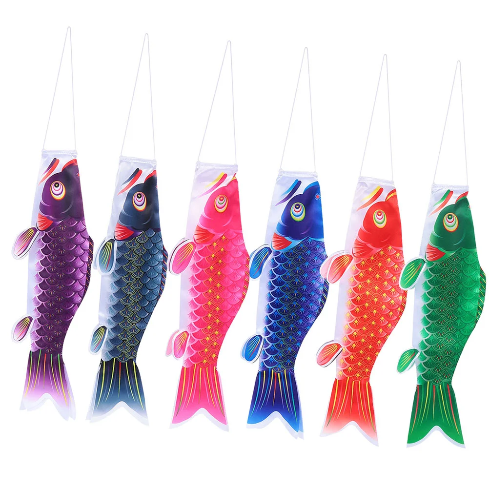 6pcs Hanging Carp Windsock Yard Carp Decoration Japanese Fish Flag Koinobori Festival Windsock
6pcs Hanging Carp Windsock Yard Carp Decoration Japanese Fish Flag Koinobori Festival Windsock