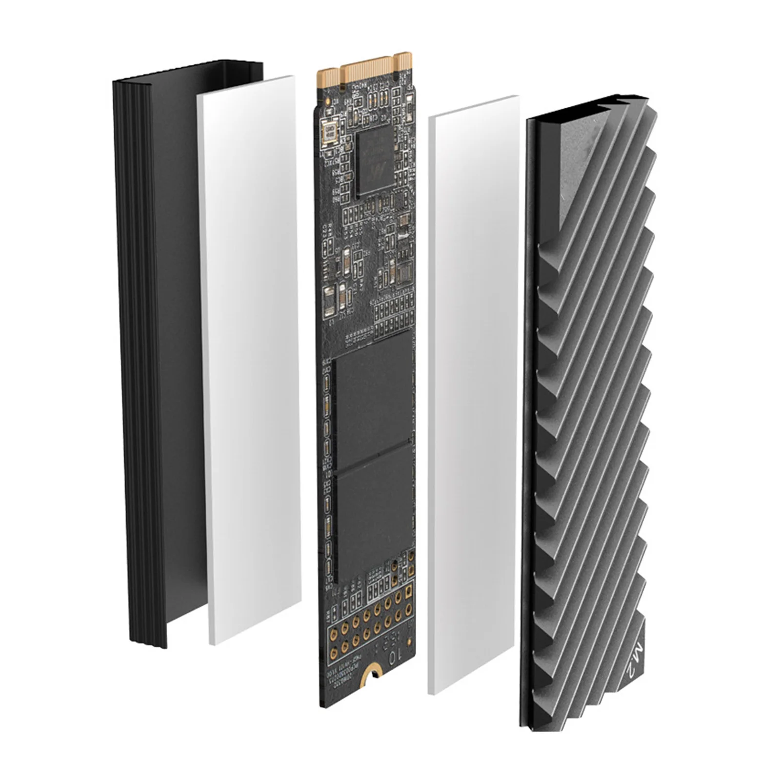 Heat Cooling Sink M.2 2280 SSD Cooling Sink Thermal Cooling Silicone Pad Solid-State Hard Disk Aluminum Heat Sink For Pad
Heat Cooling Sink M.2 2280 SSD Cooling Sink Thermal Cooling Silicone Pad Solid-State Hard Disk Aluminum Heat Sink For Pad
