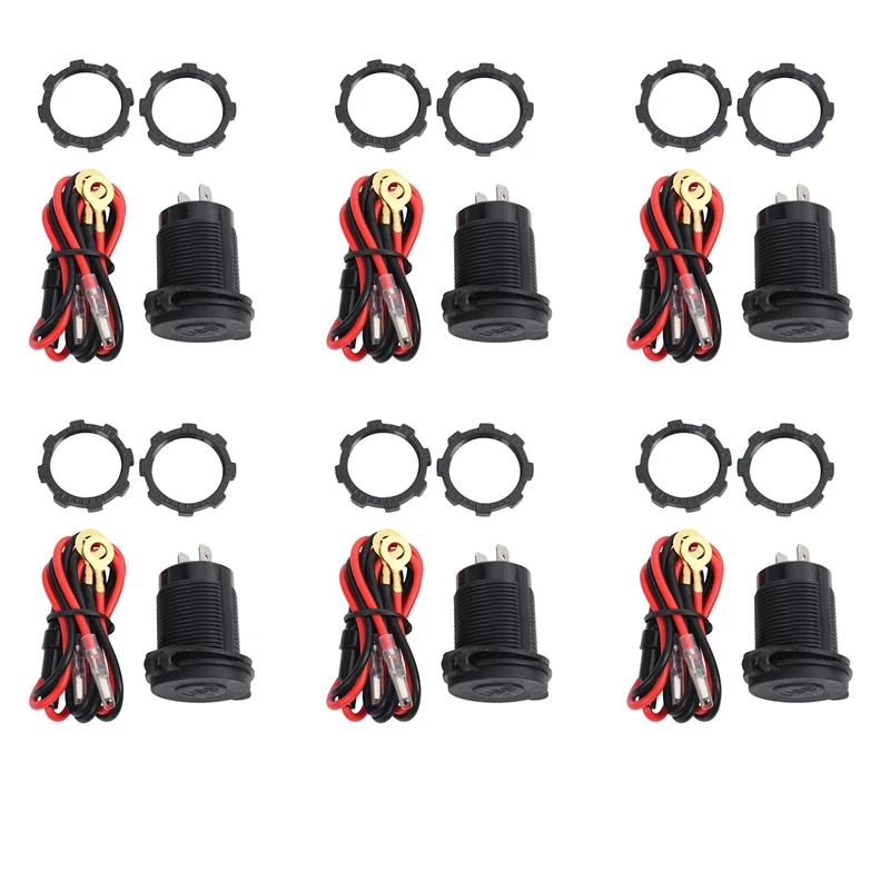 6X Quick Charge 3.0 Dual USB Car Charger 12V 36W USB Fast Charger With Switch For Boat Motorcycle Truck Golf Cart Green
6X Quick Charge 3.0 Dual USB Car Charger 12V 36W USB Fast Charger With Switch For Boat Motorcycle Truck Golf Cart Green