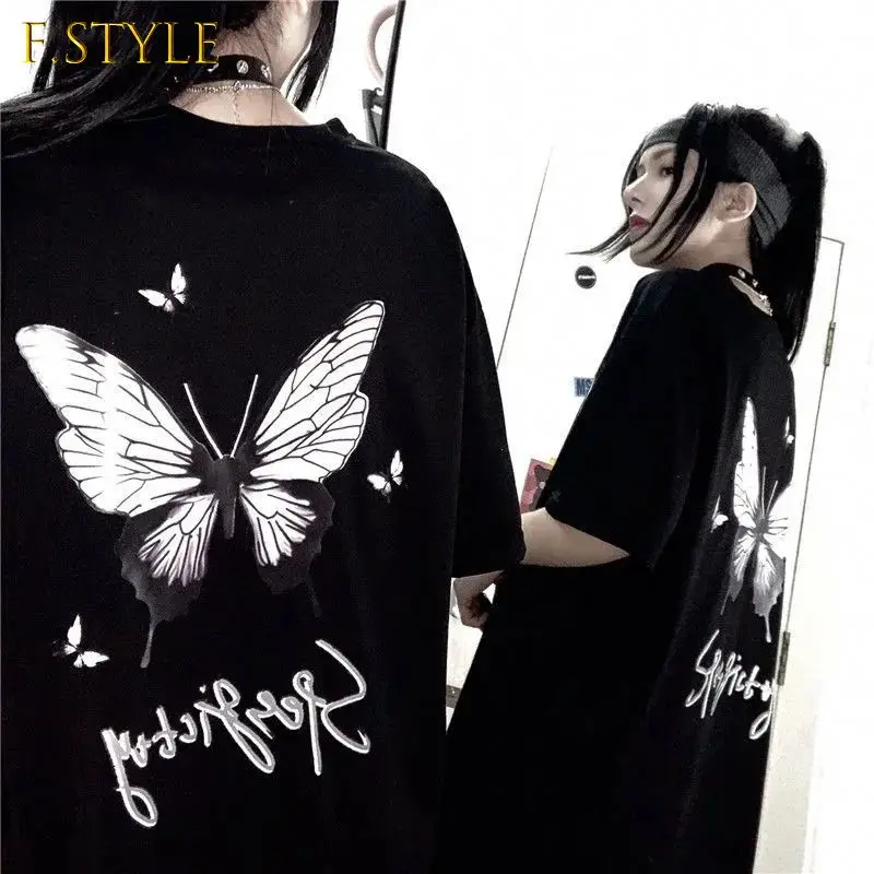 F GIRLS T-shirts Women Half Sleeve Printed Butterfly Korean Style Boyfriend Cool Harajuku Punk Clothes Streetwear Goth Hip Hop
F GIRLS T-shirts Women Half Sleeve Printed Butterfly Korean Style Boyfriend Cool Harajuku Punk Clothes Streetwear Goth Hip Hop