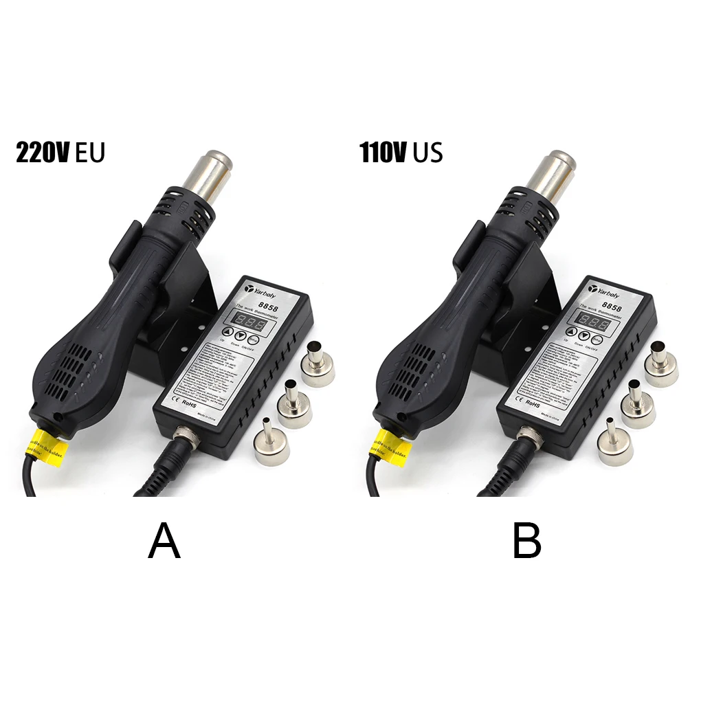 Rework Station LED Digital Display Hot Air Soldering Desoldering Insulated Handle Precise Welding Tools 110V US Plug
Rework Station LED Digital Display Hot Air Soldering Desoldering Insulated Handle Precise Welding Tools 110V US Plug