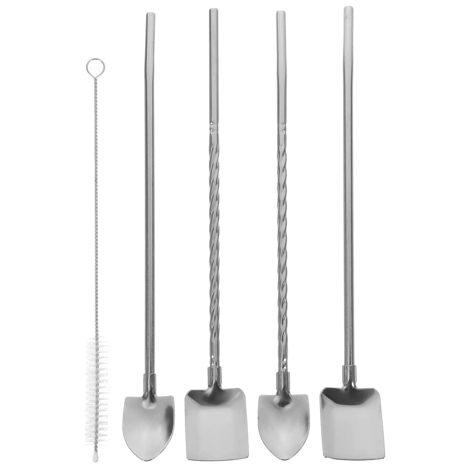 Stainless Steel Straw Stir Straws Spoon Drinking Reusable Stirrer for Home Coffee Mixing
Stainless Steel Straw Stir Straws Spoon Drinking Reusable Stirrer for Home Coffee Mixing