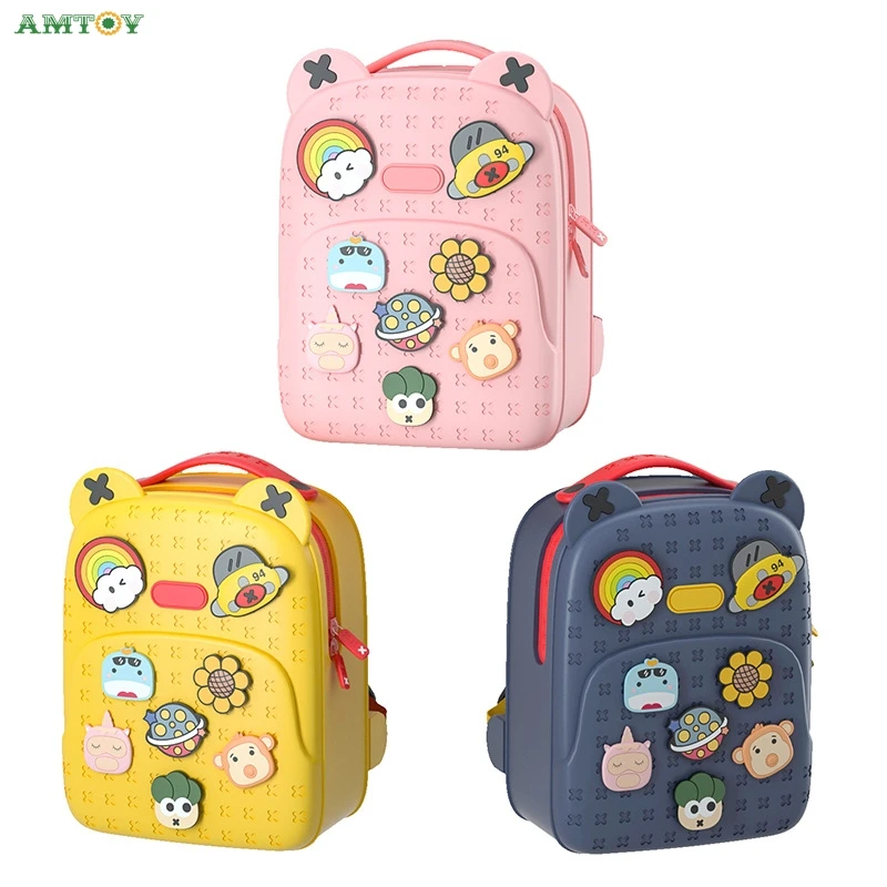 AMTOY Unisex School Backpack Cute Book Bag for Girls Boys Large and Lightweight Personality Diy Cartoon Kindergarten Schoolbag
AMTOY Unisex School Backpack Cute Book Bag for Girls Boys Large and Lightweight Personality Diy Cartoon Kindergarten Schoolbag
