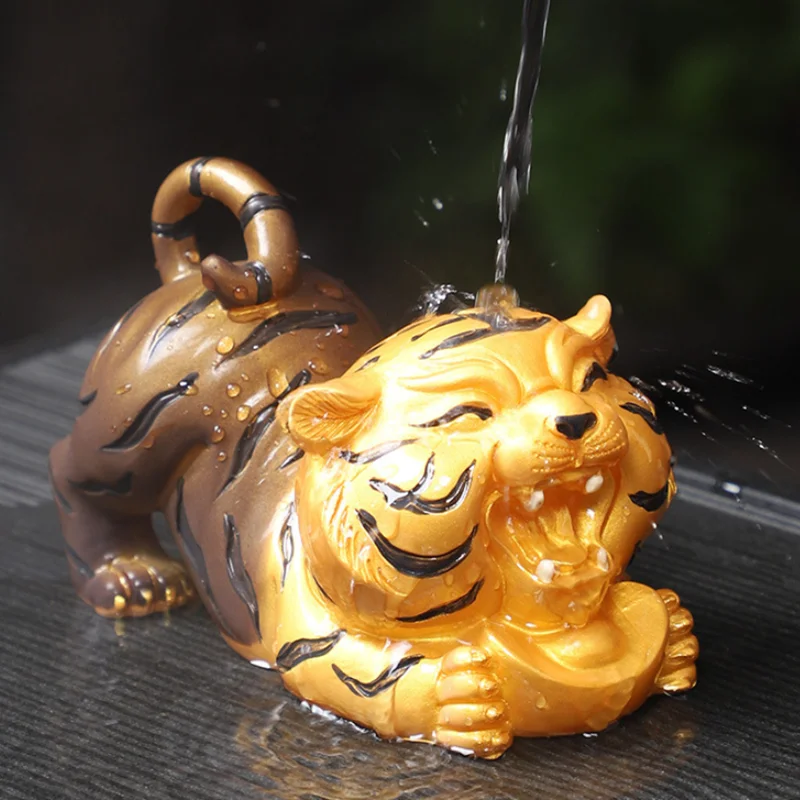 Chinese Tea Set, Tea Pet Color Changing, Golden Tiger Statue Decoration, Office, Tea Table, Lucky Sculpture Craft Gift,resin
Chinese Tea Set, Tea Pet Color Changing, Golden Tiger Statue Decoration, Office, Tea Table, Lucky Sculpture Craft Gift,resin