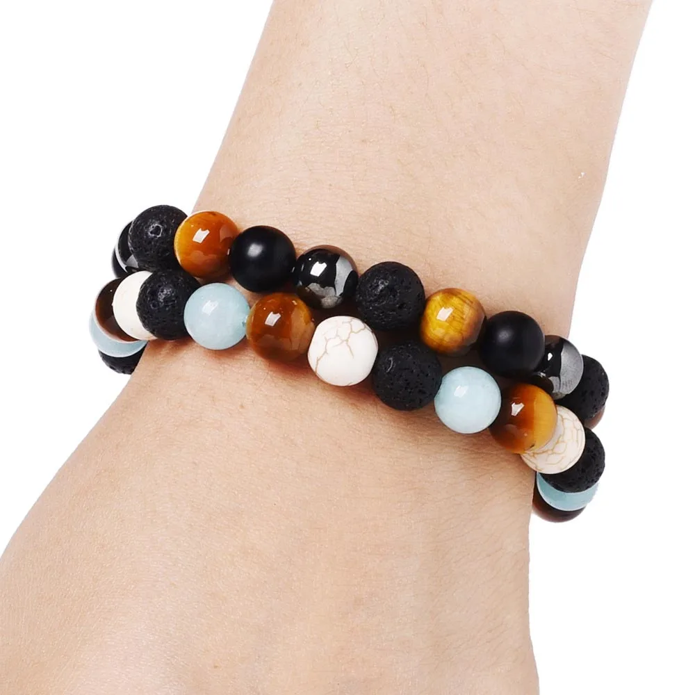 Reiki Healing Natural Rock Crystal Beaded Bracelets For Women Men Lover 8mm Frosted Semi-precious Stone Bangle Couple Gift 
Reiki Healing Natural Rock Crystal Beaded Bracelets For Women Men Lover 8mm Frosted Semi-precious Stone Bangle Couple Gift