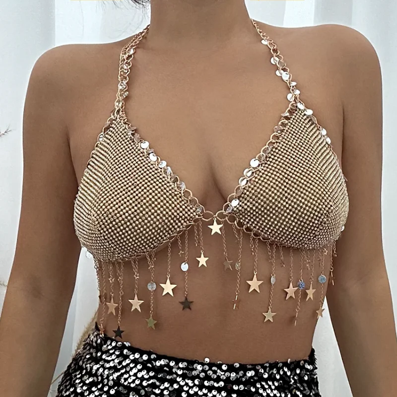 Boho Sexy Lingerie Women Body Bikinis Tassel Bra Chain Summer Beach Dancewear Festival Accessories Body Jewelry New
Boho Sexy Lingerie Women Body Bikinis Tassel Bra Chain Summer Beach Dancewear Festival Accessories Body Jewelry New