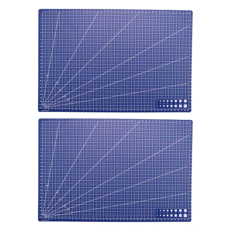 2X A3 / 45 X 30Cm Sewing Cutting Mats Reversible Design Engraving Cutting Board Mat Handmade Hand Tools 
2X A3 / 45 X 30Cm Sewing Cutting Mats Reversible Design Engraving Cutting Board Mat Handmade Hand Tools