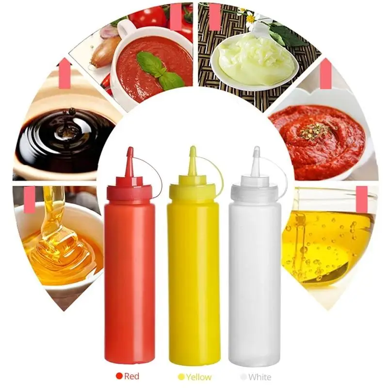 Squeeze Sauce Bottle Ketchup Mustard Salsa Olive Oil Kitchen Gadget Accessories with Scale Salad Honey Sauce Vinegar Household 
Squeeze Sauce Bottle Ketchup Mustard Salsa Olive Oil Kitchen Gadget Accessories with Scale Salad Honey Sauce Vinegar Household