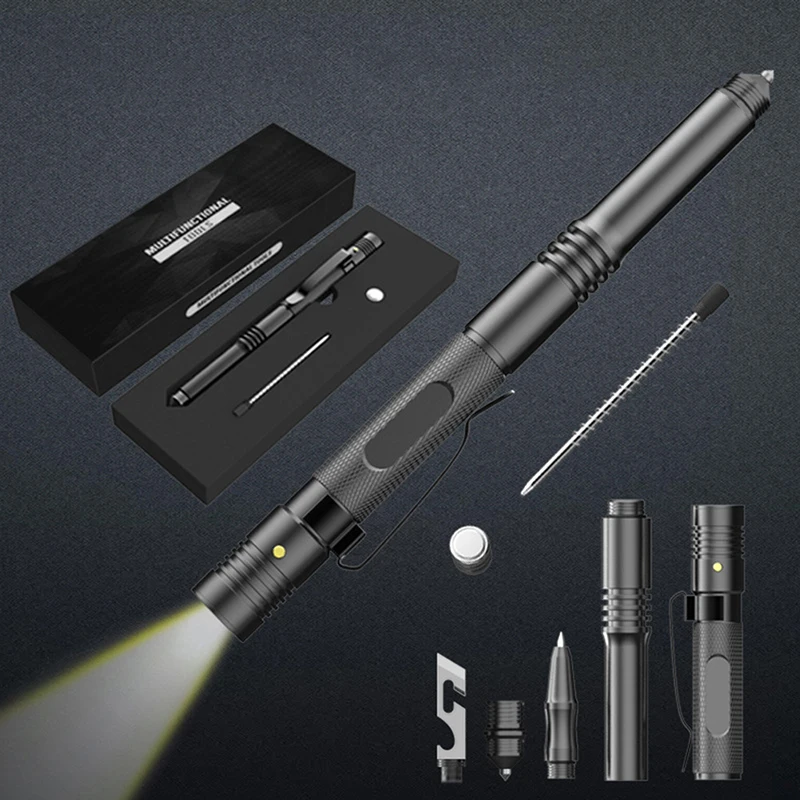 Multi-Function Tactical Pen Military Defense Protection Flashlight Supplies Hunting Accessories
Multi-Function Tactical Pen Military Defense Protection Flashlight Supplies Hunting Accessories