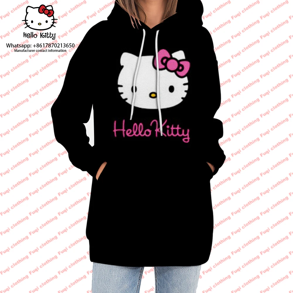 Женское длинное платье с капюшоном, осеннее платье-пуловер с 3D-принтом котенка из аниме, повседневное женское платье
Женское длинное платье с капюшоном, осеннее платье-пуловер с 3D-принтом котенка из аниме, повседневное женское платье