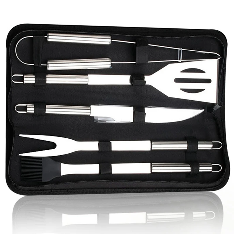 5-Piece Stainless Steel Grill Barbecue Utensil Set Outdoor Household BBQ Combo Barbecue Tool
5-Piece Stainless Steel Grill Barbecue Utensil Set Outdoor Household BBQ Combo Barbecue Tool