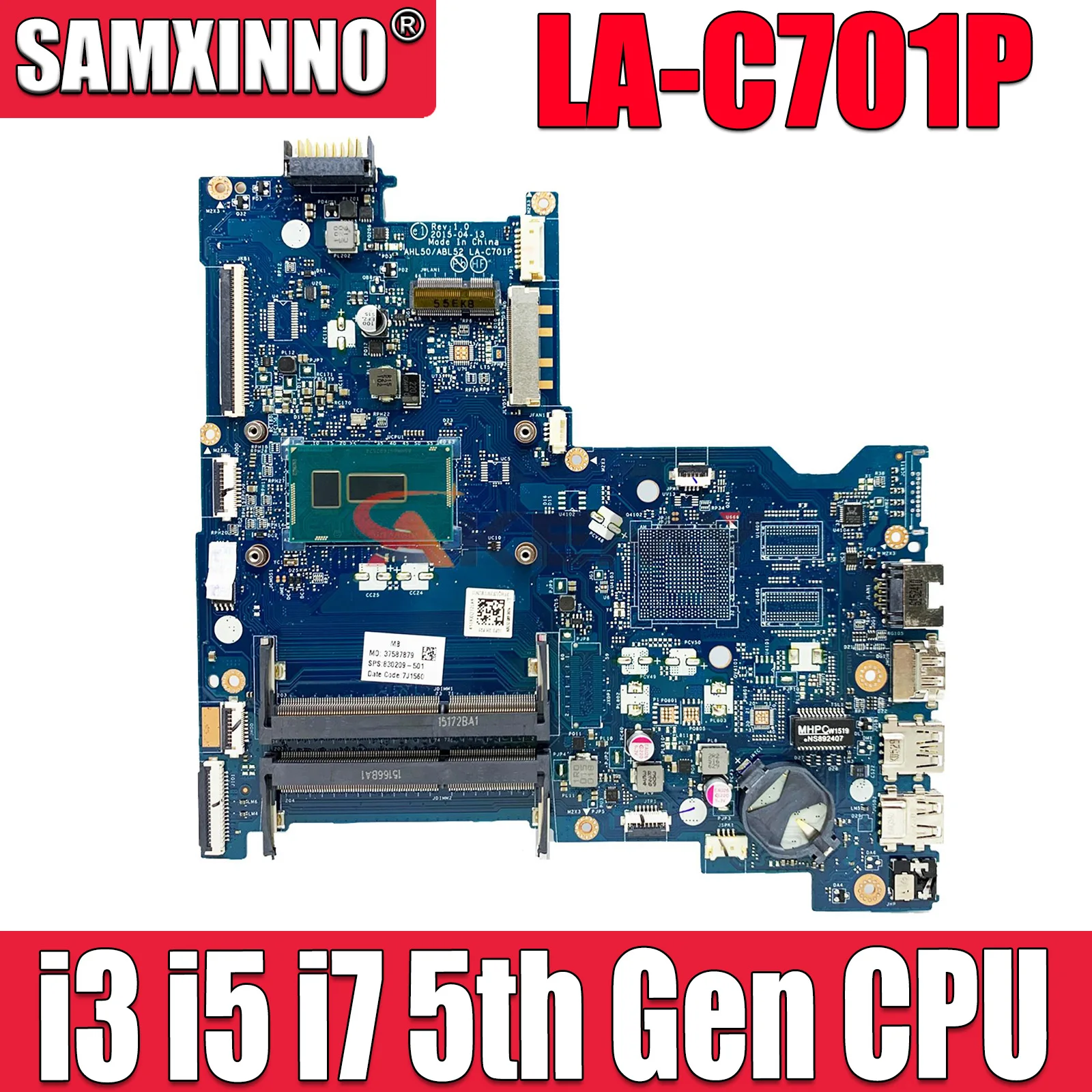 Материнская плата для ноутбука HP PAVILION 15-AC 15-AY 250 G4 с процессором 3825U I3 I5 I7, системная плата AHL50/ABL52, диагностика 100%
Материнская плата для ноутбука HP PAVILION 15-AC 15-AY 250 G4 с процессором 3825U I3 I5 I7, системная плата AHL50/ABL52, диагностика 100%