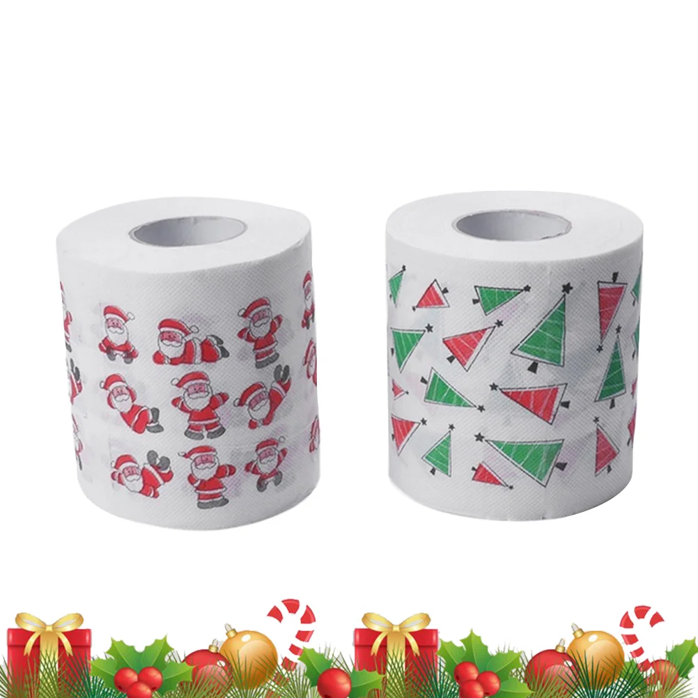 Paper Toilet Christmas Tissue Party Santaclaus Roll Funny Bathroom Supplies Stuffers Tree Merry Print Novelty Stocking Gift 
Paper Toilet Christmas Tissue Party Santaclaus Roll Funny Bathroom Supplies Stuffers Tree Merry Print Novelty Stocking Gift