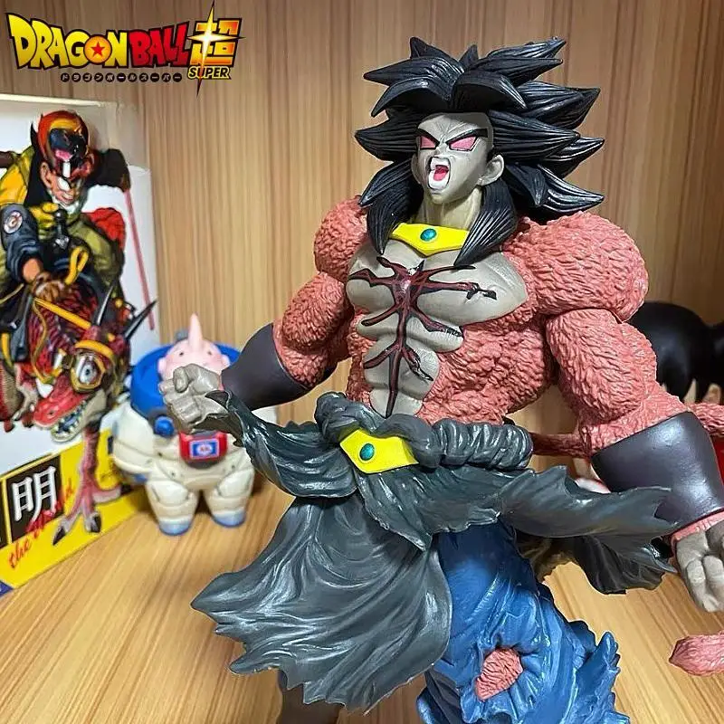 Новинка фигурки героев супер-Драконий жемчуг 32 см Broly Ssj4 темные из ПВХ Модель