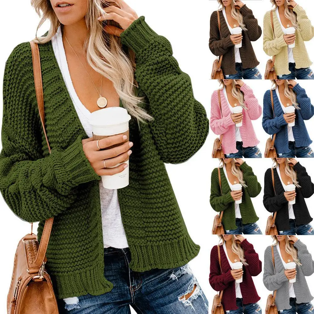 Women's sweater 2022 autumn and winter new coat knitted cardigan women's medium long plain casual women's wear
Women's sweater 2022 autumn and winter new coat knitted cardigan women's medium long plain casual women's wear