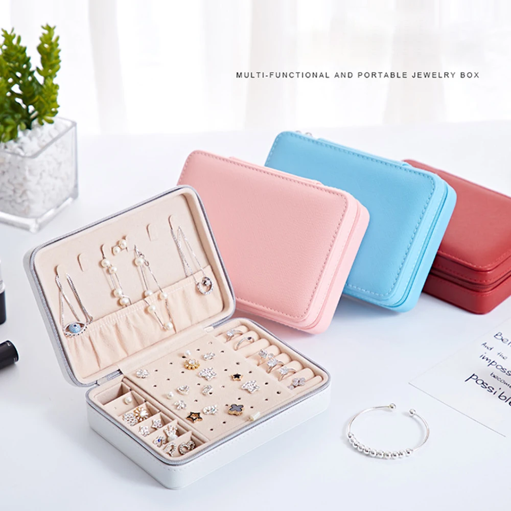 Jewelry Organizer Display Travel Jewelry Case Boxes Portable Exquisite Necklace Jewelry Box Leather Storage Earring Ring Holder
Jewelry Organizer Display Travel Jewelry Case Boxes Portable Exquisite Necklace Jewelry Box Leather Storage Earring Ring Holder