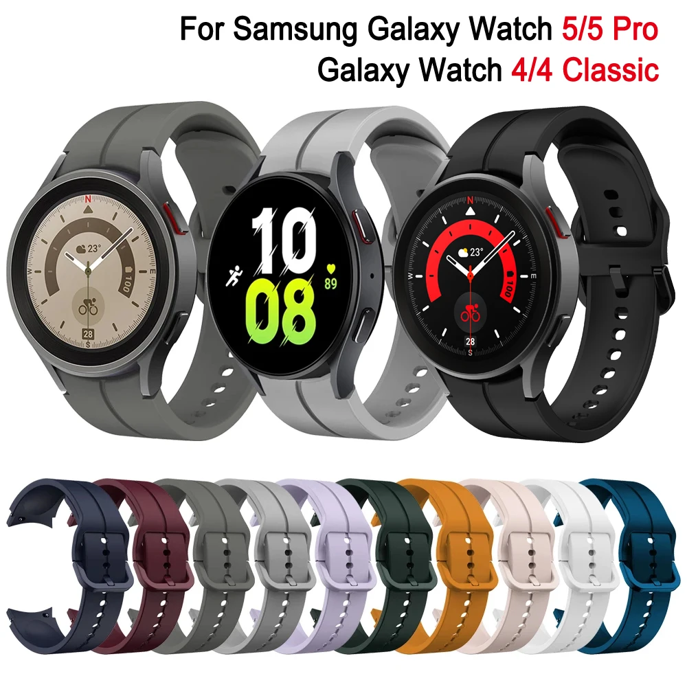 Ремешок силиконовый для Samsung Galaxy Watch 5/4 44 мм 40 мм 5 Pro 45 мм, спортивный браслет для смарт-часов Galaxy Watch 4 Classic 46 мм 42 мм
Ремешок силиконовый для Samsung Galaxy Watch 5/4 44 мм 40 мм 5 Pro 45 мм, спортивный браслет для смарт-часов Galaxy Watch 4 Classic 46 мм 42 мм