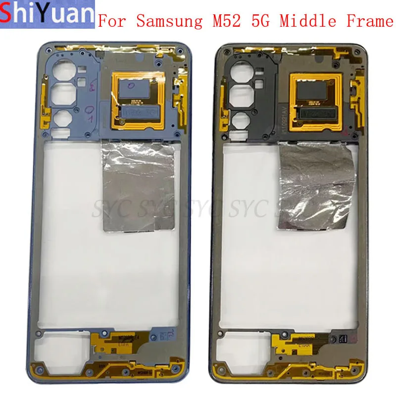 

Phone Housing Middle Frame Center Chassis Cover For Samsung M52 5G M526 Middle Frame Replacement Repair Parts