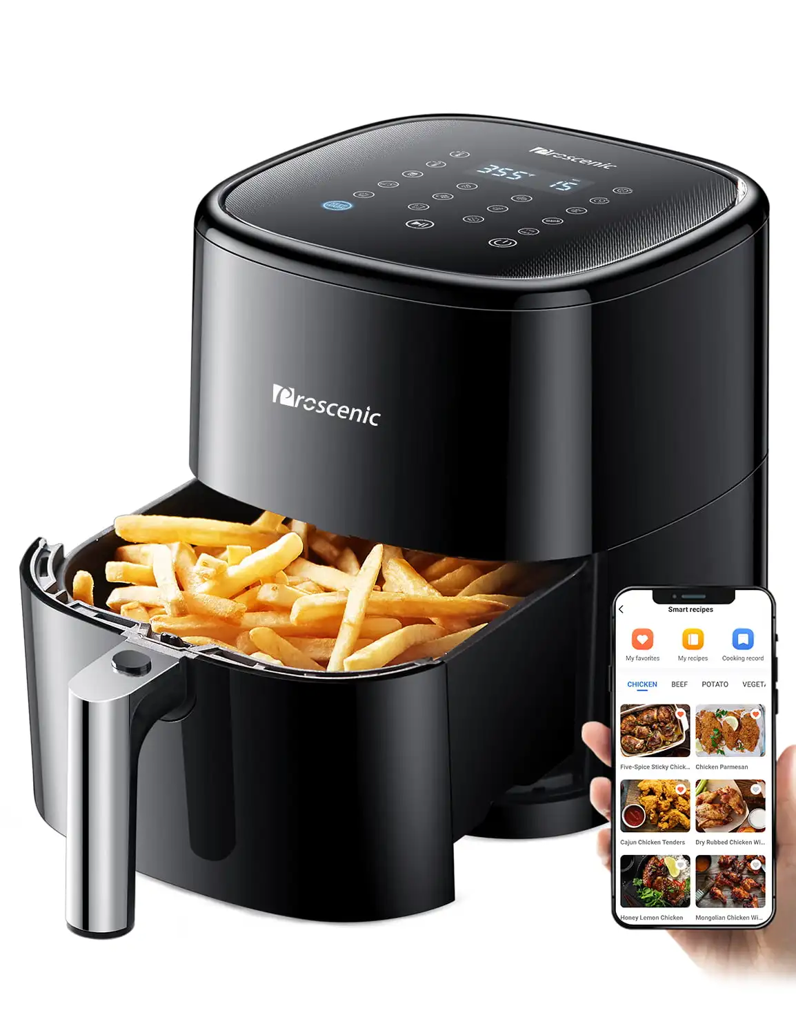 Delivery within 7-10 daysfunction household appliancesT22 Air Fryer, 5.2 Quart App & Alexa Control With 100+ Online Recipes Digi
Delivery within 7-10 daysfunction household appliancesT22 Air Fryer, 5.2 Quart App & Alexa Control With 100+ Online Recipes Digi
