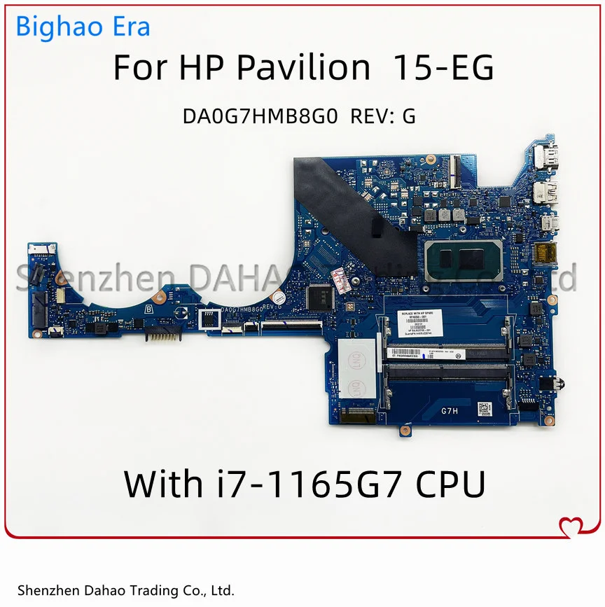 For HP Pavilion 15-EG Laptop Motherboard With i7-1165G7 CPU DDR4 DA0G7HMB8G0 Mainboard M16350-001 M16350-601 100% Fully Tested
For HP Pavilion 15-EG Laptop Motherboard With i7-1165G7 CPU DDR4 DA0G7HMB8G0 Mainboard M16350-001 M16350-601 100% Fully Tested