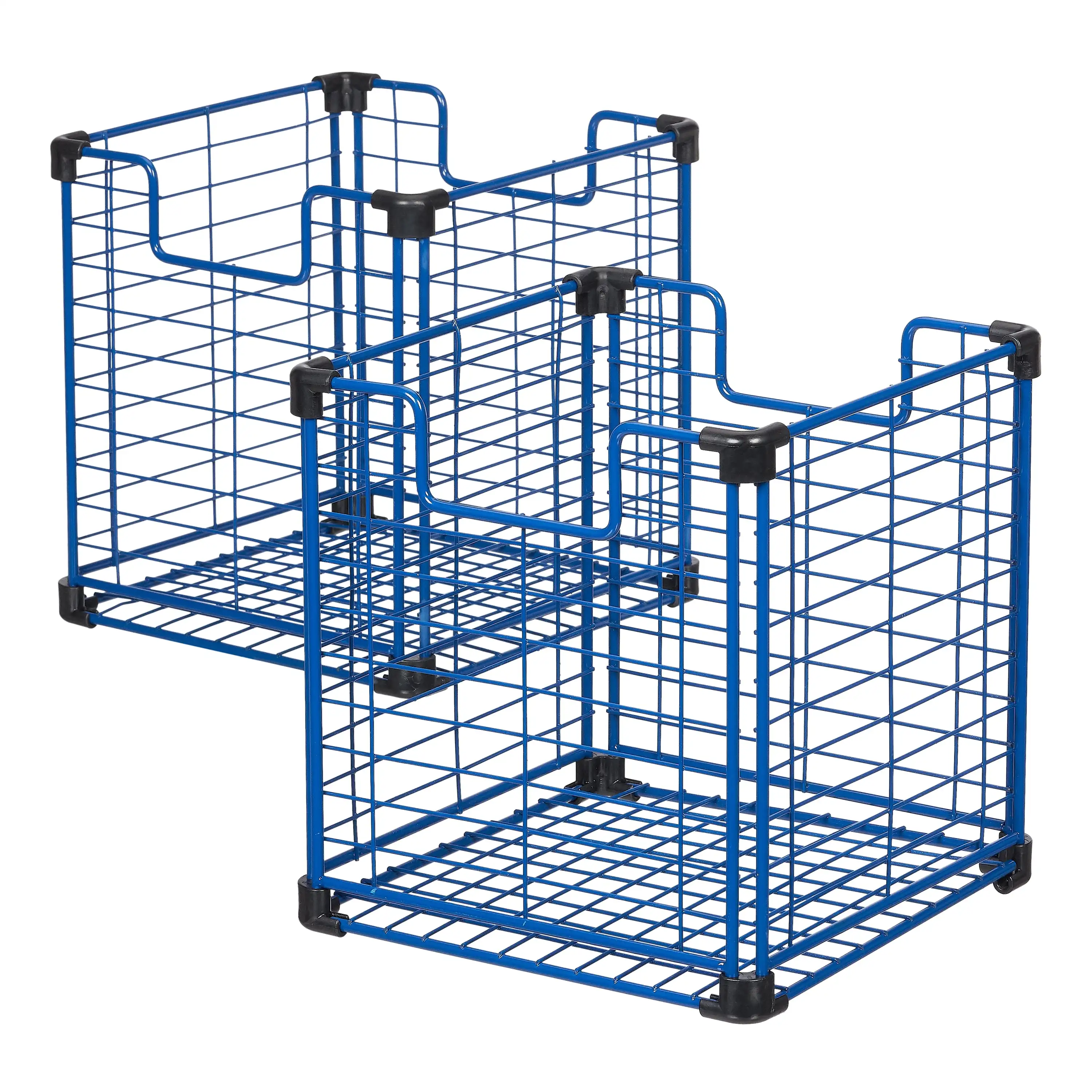 Build-Your-Own Metal Cube Kids Wire Storage Basket Bin for Bedrooms, Play Rooms and Classrooms, Pack of 2, Stadium Blue
Build-Your-Own Metal Cube Kids Wire Storage Basket Bin for Bedrooms, Play Rooms and Classrooms, Pack of 2, Stadium Blue