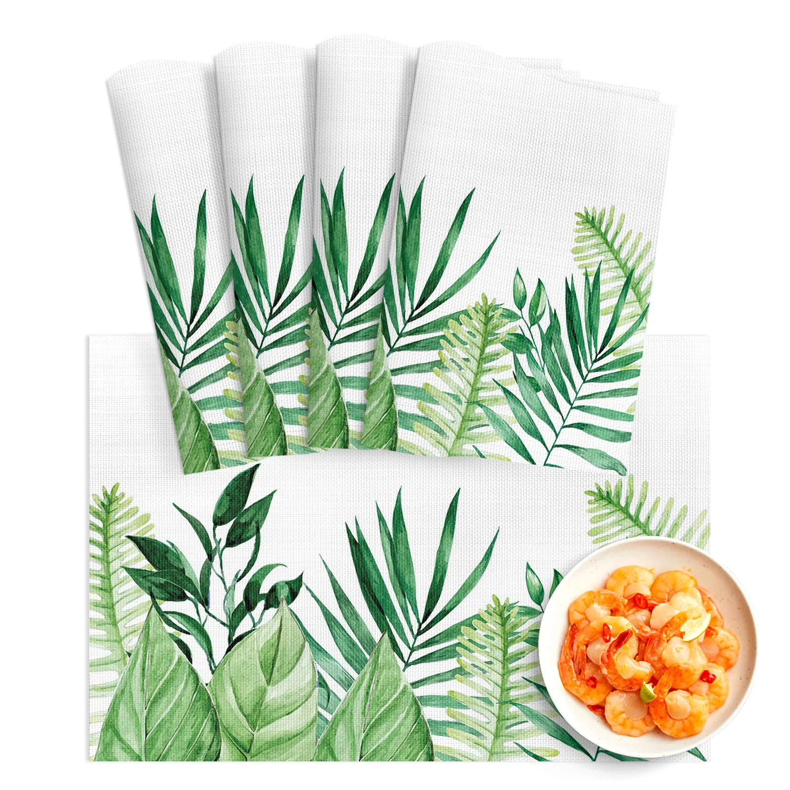4/6pcs Placemat Green Tropical Plants Leaves Restaurant Kitchen Accessories PVC Durable Dining Table Mats Disc Bowl Coaster Pad
4/6pcs Placemat Green Tropical Plants Leaves Restaurant Kitchen Accessories PVC Durable Dining Table Mats Disc Bowl Coaster Pad
