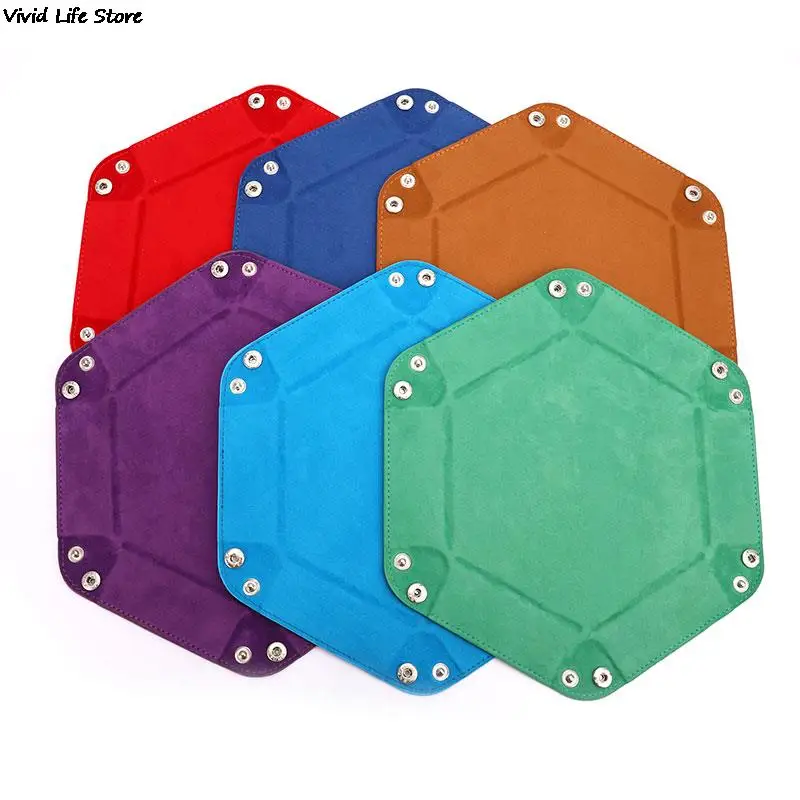 1pc 24cm Foldable Dice Tray Box PU Leather Folding Hexagon Coin Square Tray Dice Game 6 Colors
1pc 24cm Foldable Dice Tray Box PU Leather Folding Hexagon Coin Square Tray Dice Game 6 Colors