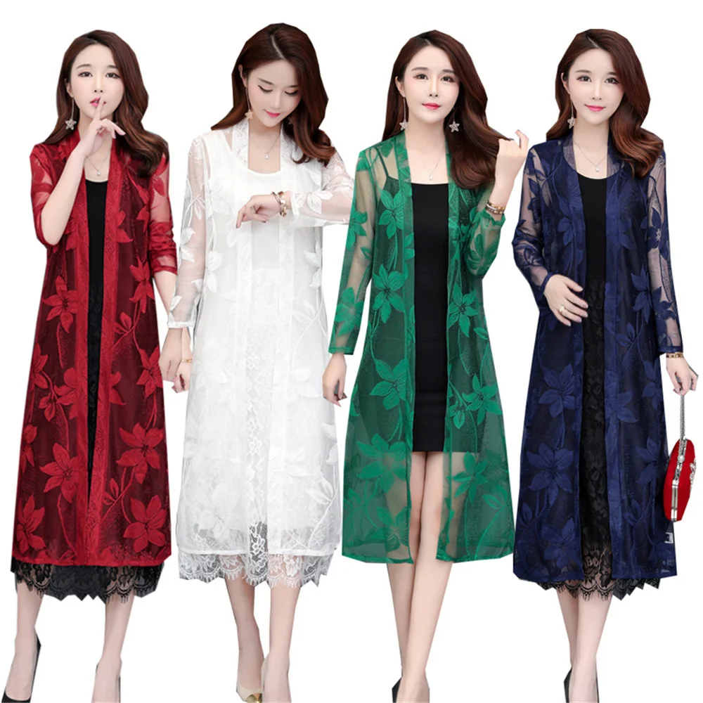 Женский кружевной кардиган с длинным рукавом, размеры до 3XL
Женский кружевной кардиган с длинным рукавом, размеры до 3XL