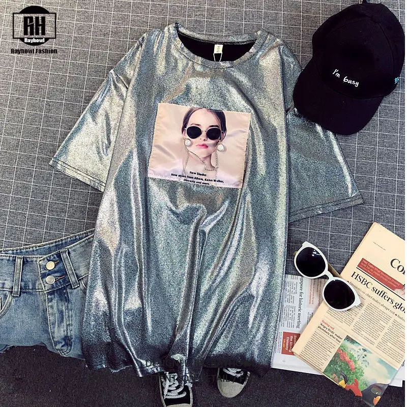 New 2022 Casual Fashion T-shirt Hip-Hop Street Short-Sleeved T-shirt Women's Ice silk Beaded Summer Loose T-shirt Tops
New 2022 Casual Fashion T-shirt Hip-Hop Street Short-Sleeved T-shirt Women's Ice silk Beaded Summer Loose T-shirt Tops