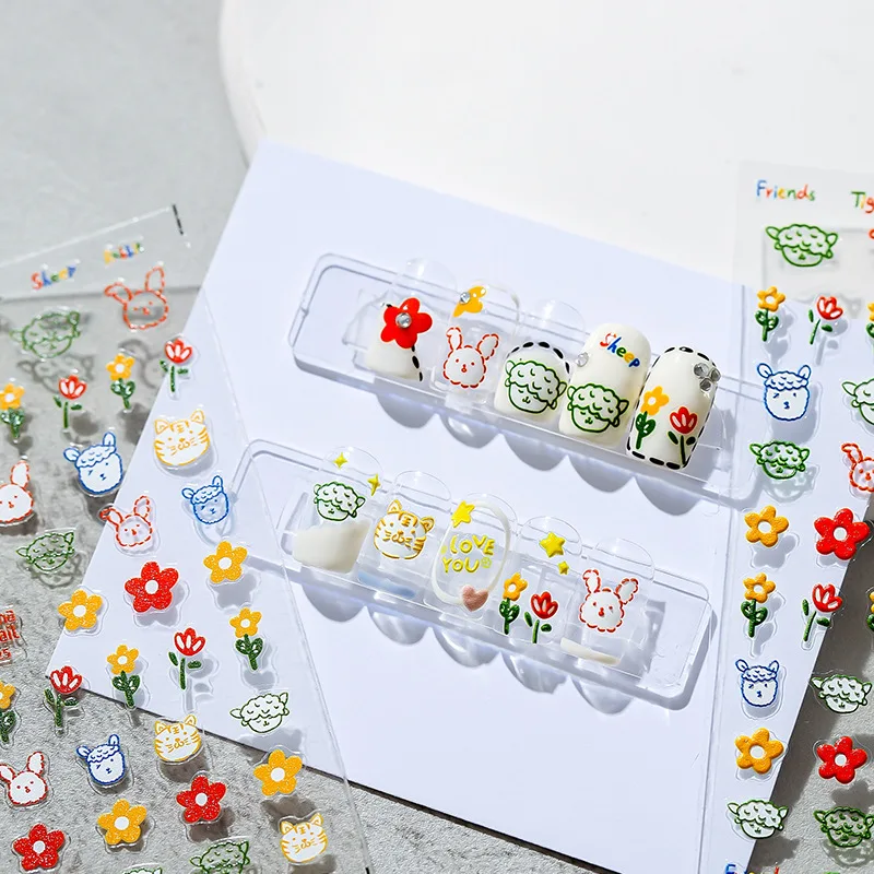 Japanese Style Flower Animals Pattern Nail Sticker 5D DIY Matte Design Nail Art Decoration Accessories For Nail Supplies
Japanese Style Flower Animals Pattern Nail Sticker 5D DIY Matte Design Nail Art Decoration Accessories For Nail Supplies